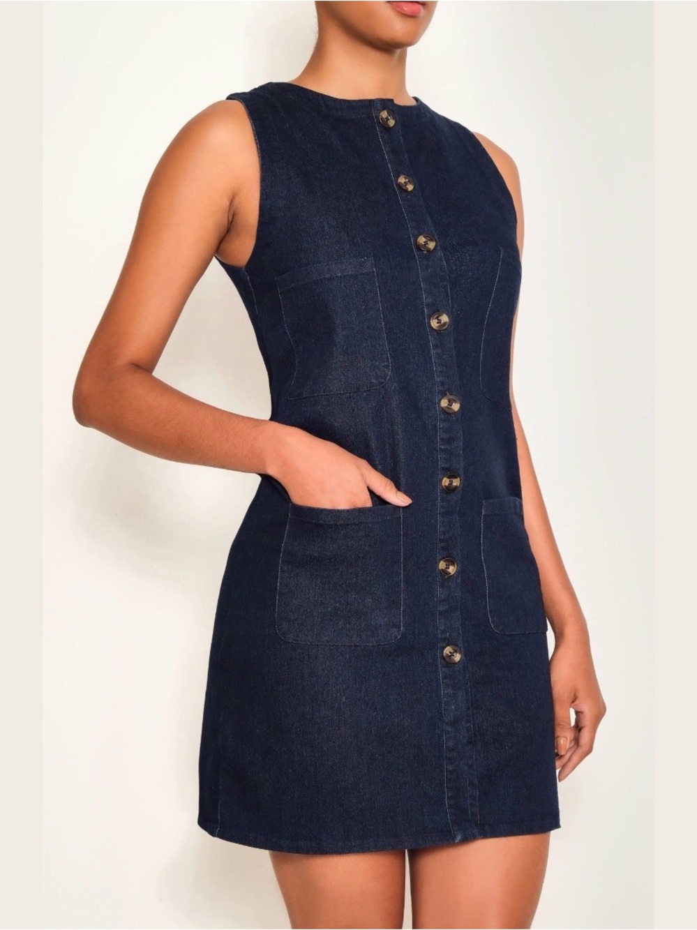 RARE! The Lulo Project Tilde Mini Dress (Denim)